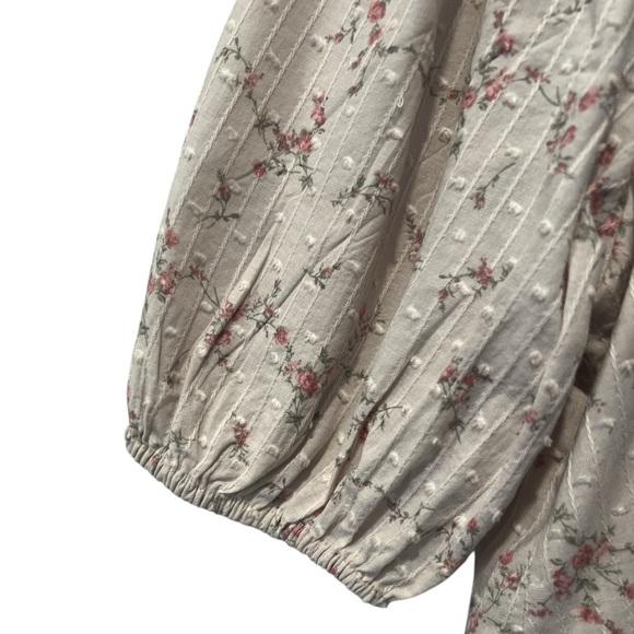 Moon River floral babydoll mini dress size medium - Picture 3 of 6